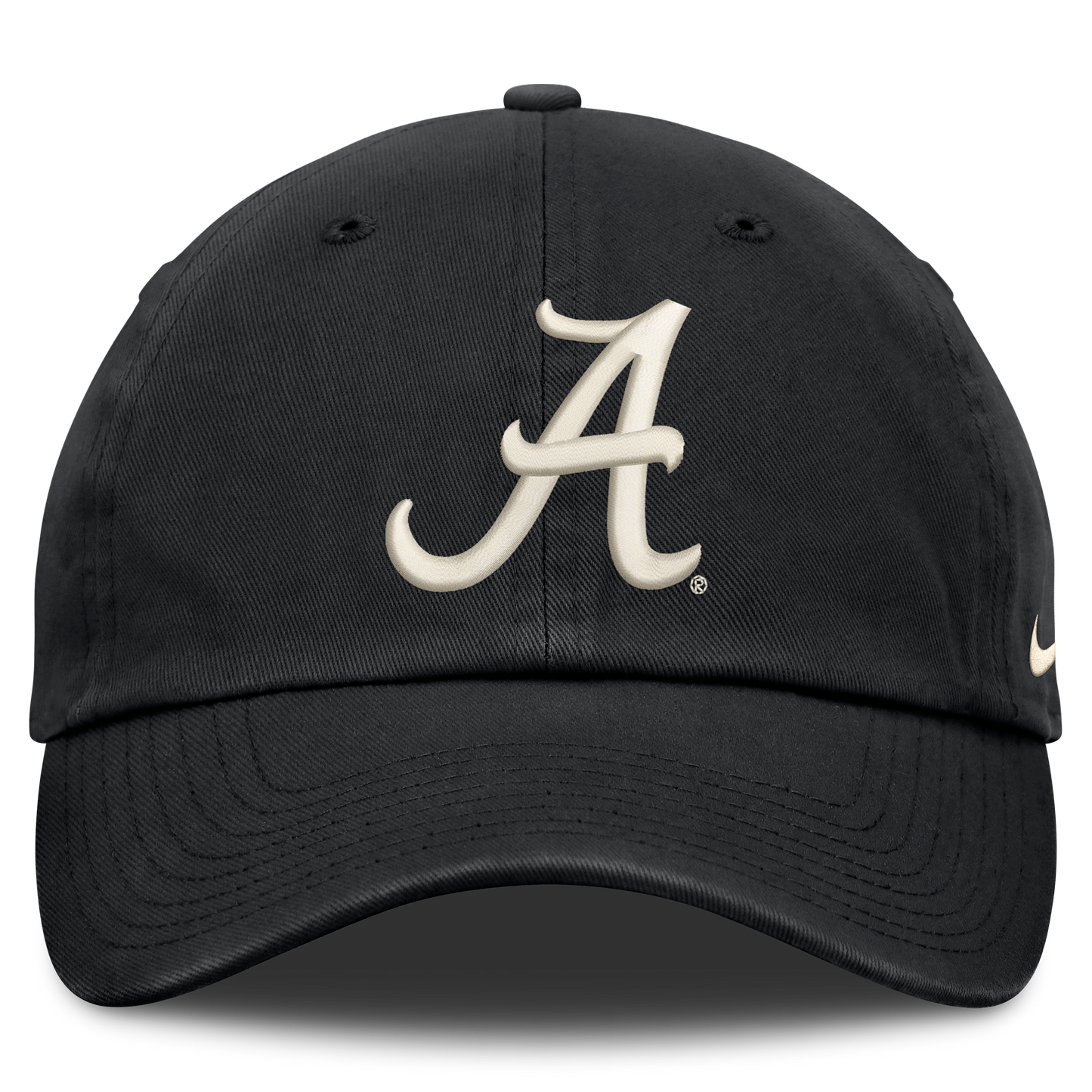 Alabama Crimson Tide Black Nike Club Unstructured Adjustable Hat