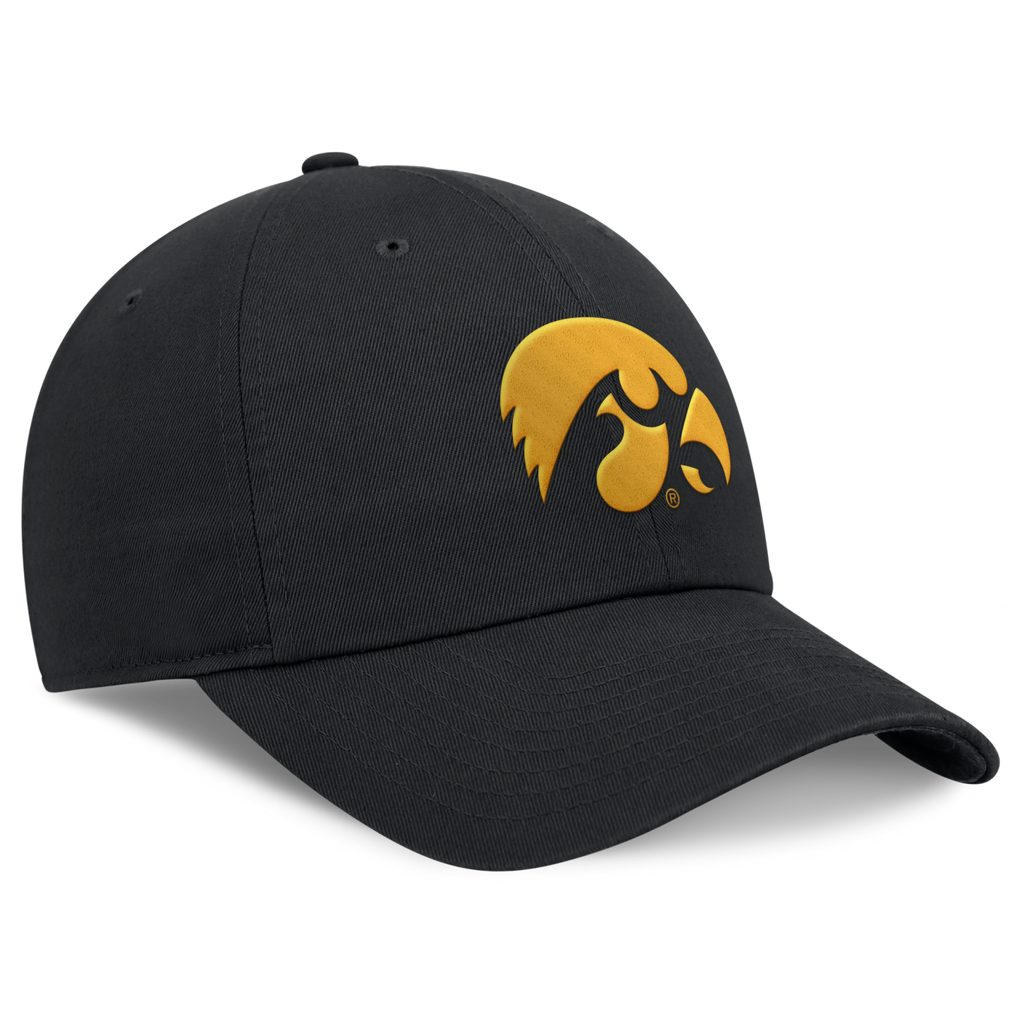 Iowa Hawkeyes Black Nike Club H86 Unstructured Adjustable Hat