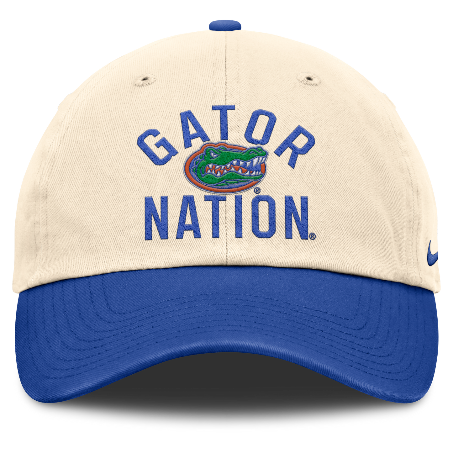 Florida Gators Nike Unisex 2026 Primetime Natural 2-Tone Club Adjustable Hat - Natural