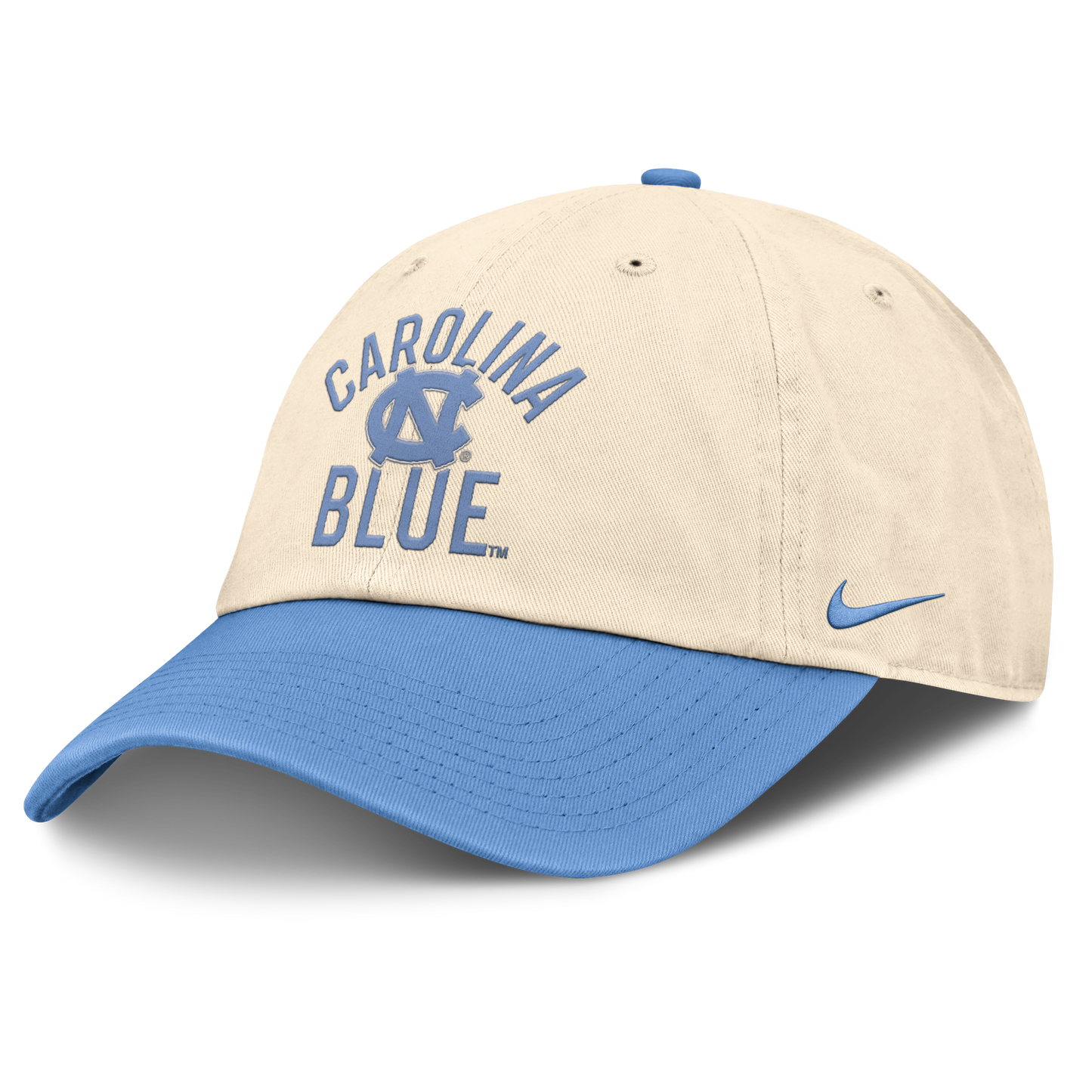 North Carolina Tar Heels Nike Unisex 2026 Primetime Natural 2-Tone Club Adjustable Hat - Natural