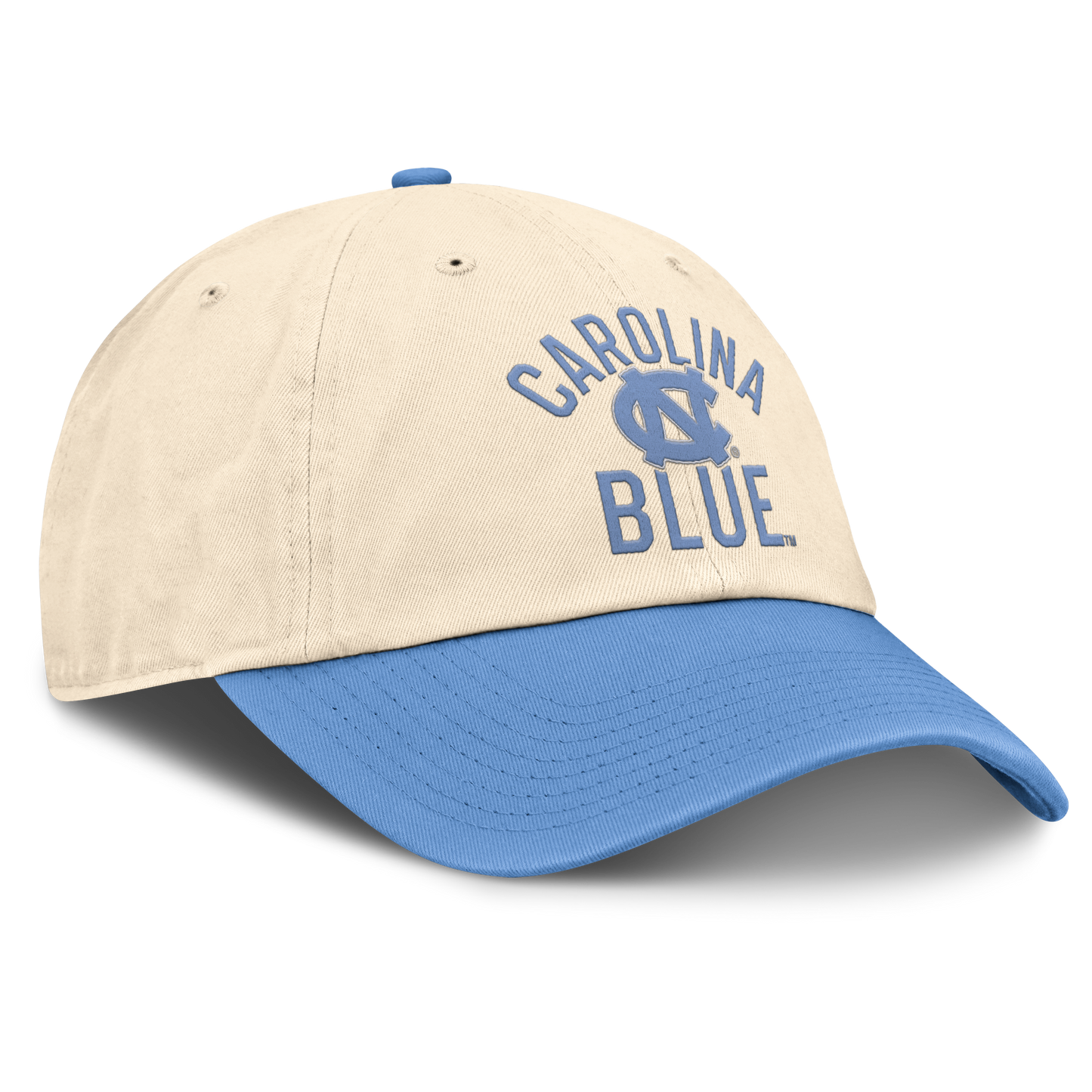 North Carolina Tar Heels Nike Unisex 2026 Primetime Natural 2-Tone Club Adjustable Hat - Natural