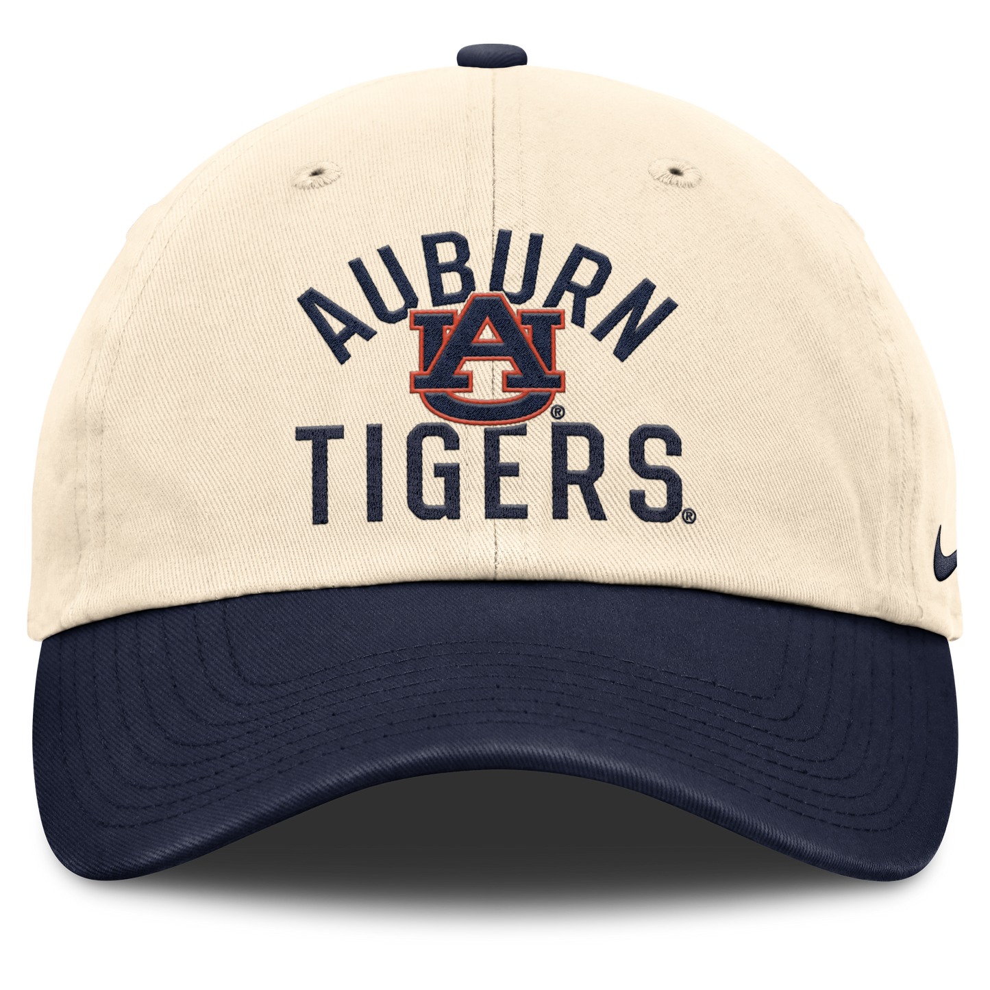 Auburn Tigers Nike Unisex 2026 Primetime Natural 2-Tone Club Adjustable Hat - Natural