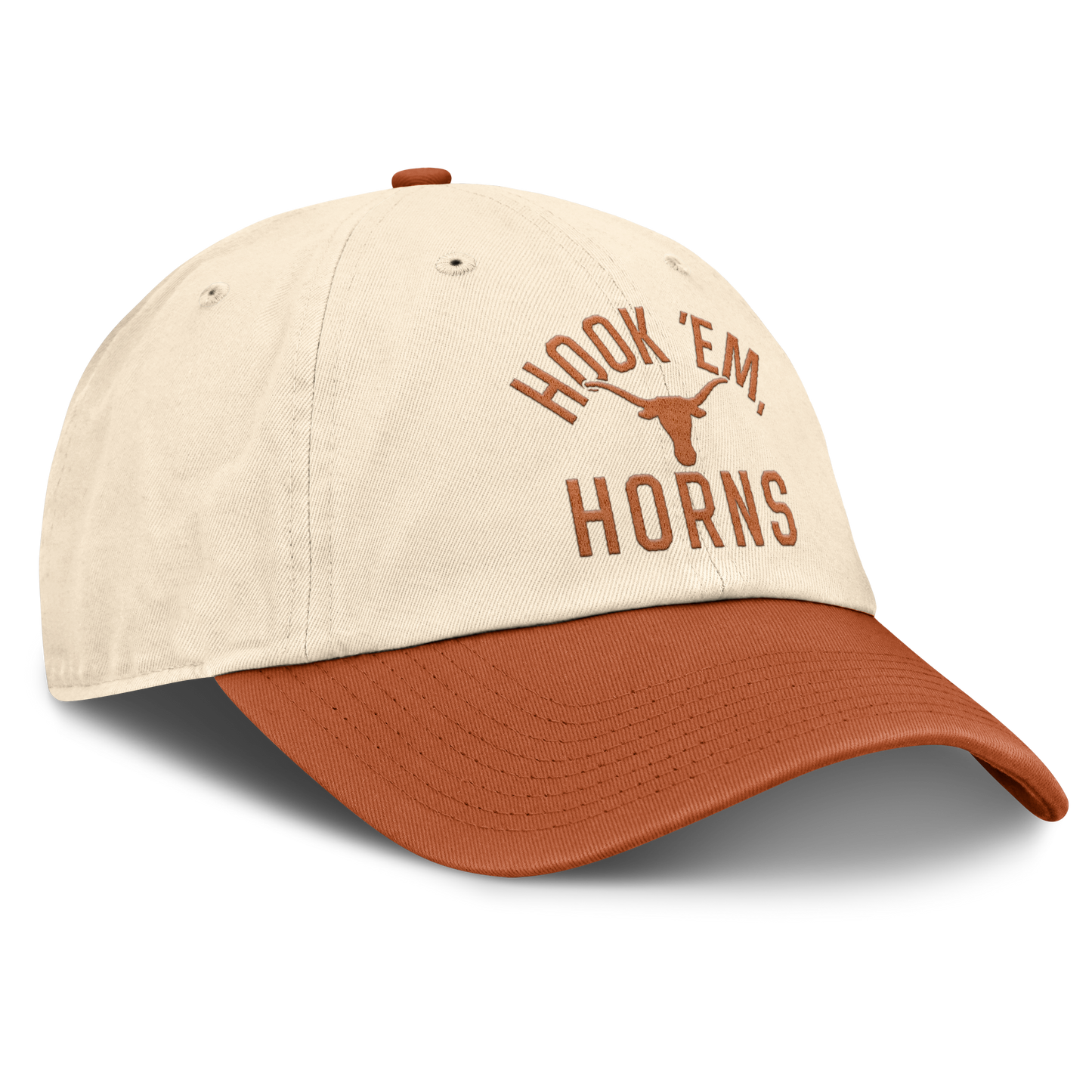 Texas Longhorns Nike Unisex 2026 Primetime Natural 2-Tone Club Adjustable Hat - Natural