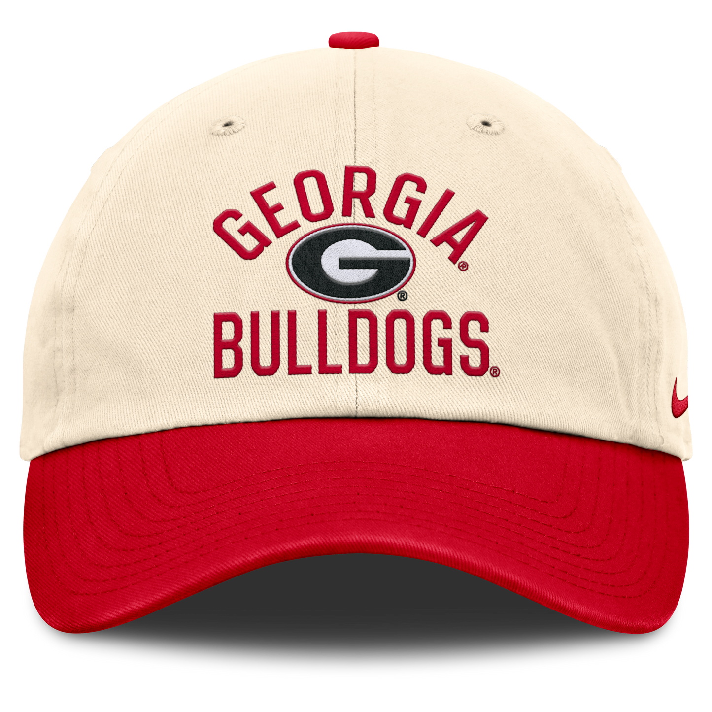 Georgia Bulldogs Nike Unisex 2026 Primetime Natural 2-Tone Club Adjustable Hat - Natural