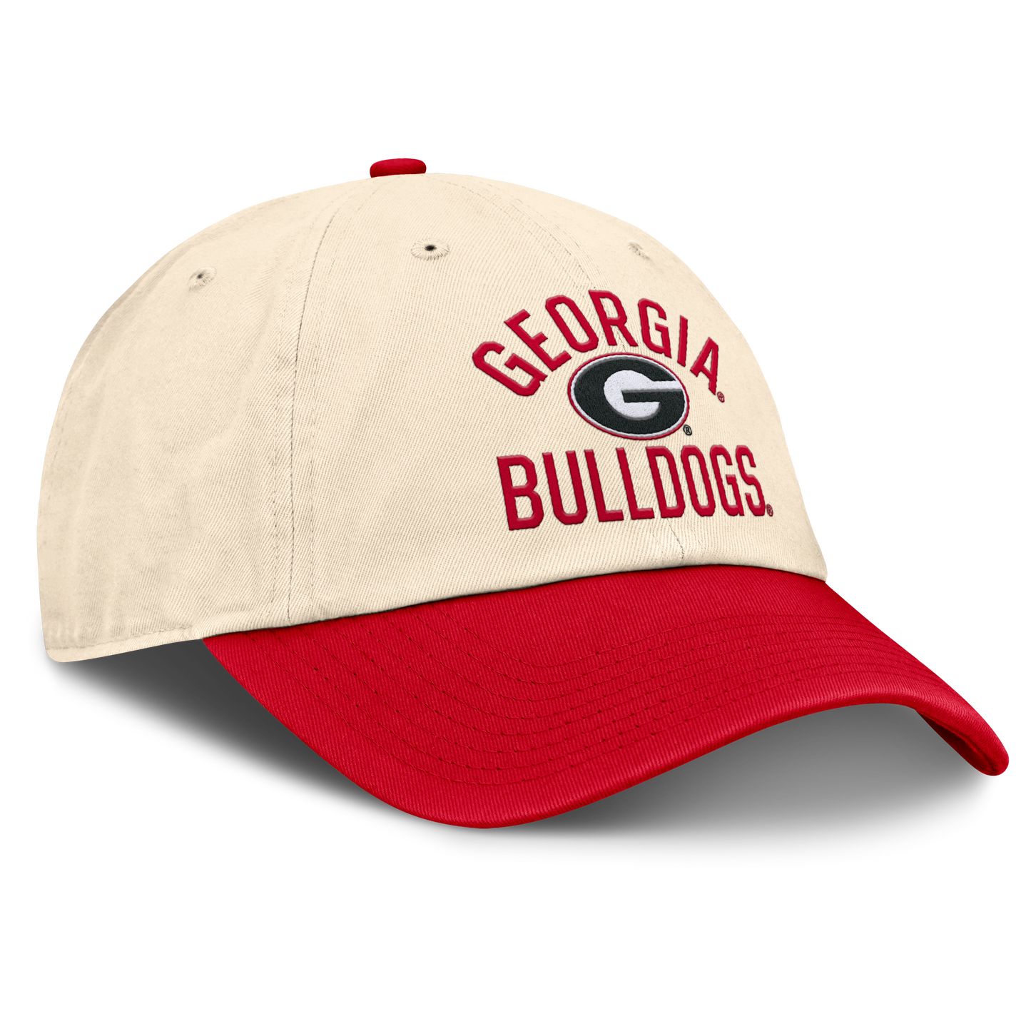 Georgia Bulldogs Nike Unisex 2026 Primetime Natural 2-Tone Club Adjustable Hat - Natural
