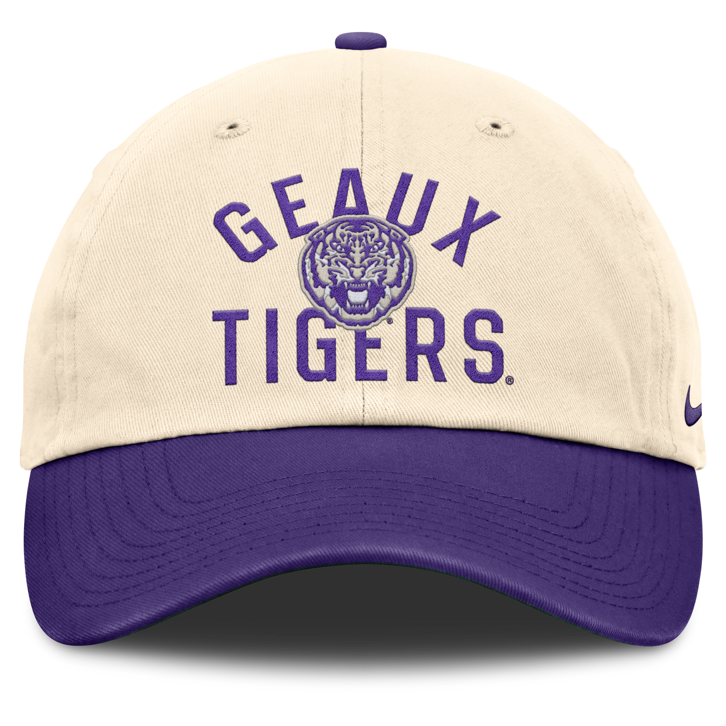 LSU Tigers Nike Unisex 2026 Primetime Natural 2-Tone Club Adjustable Hat - Natural
