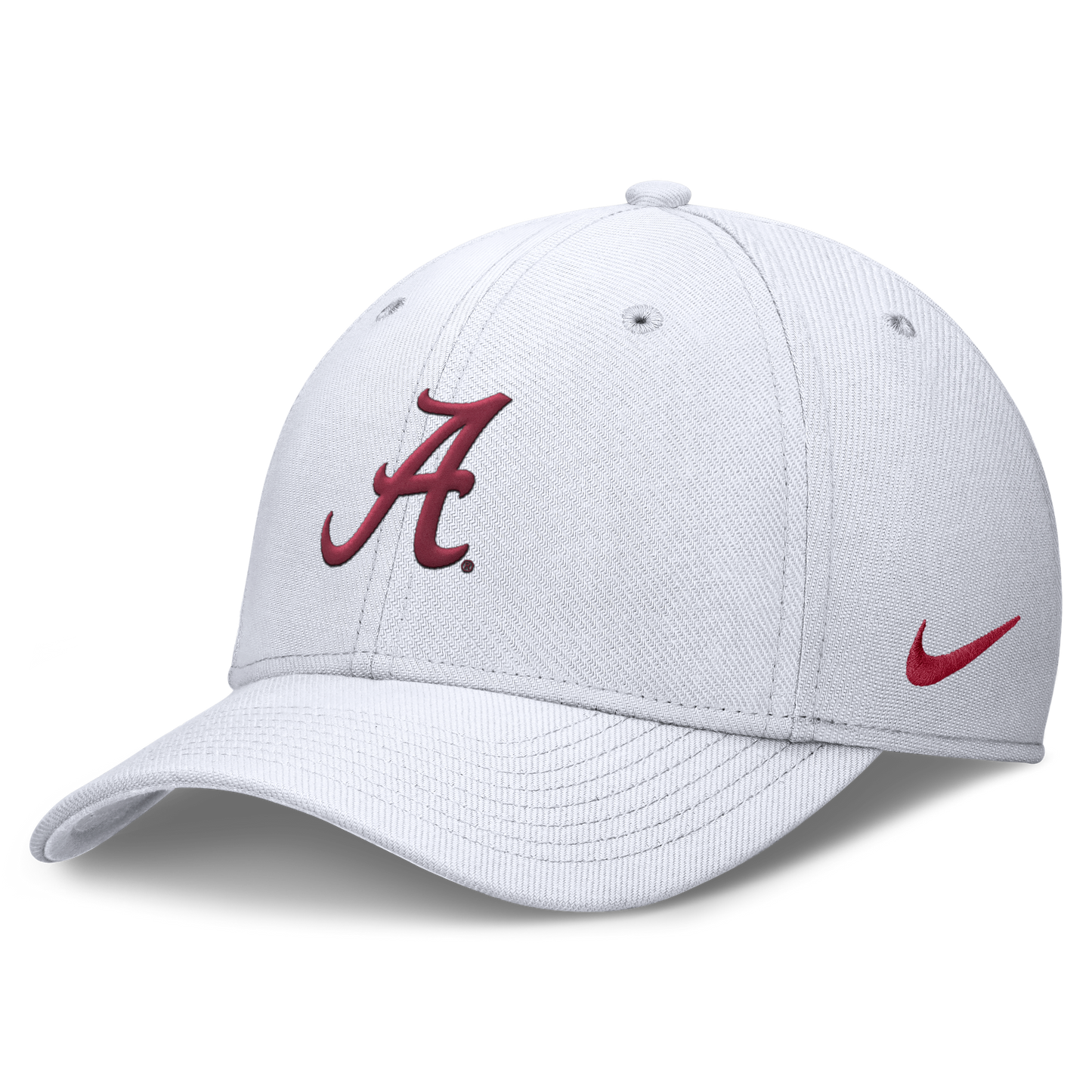 Alabama Crimson Tide Nike White Rise Flex Hat