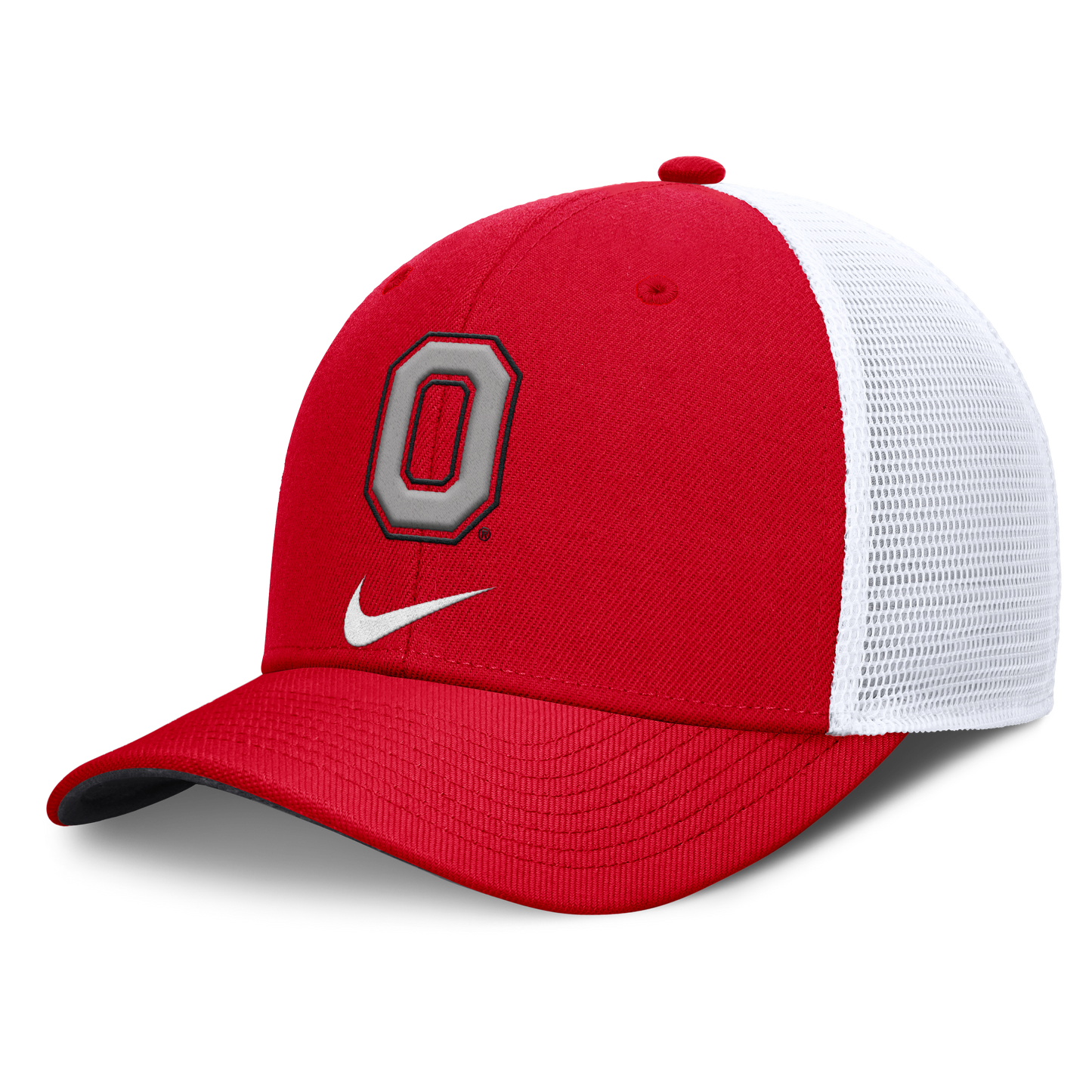 Ohio State Buckeyes Nike Rise Red Adjustable Snapback Trucker Hat