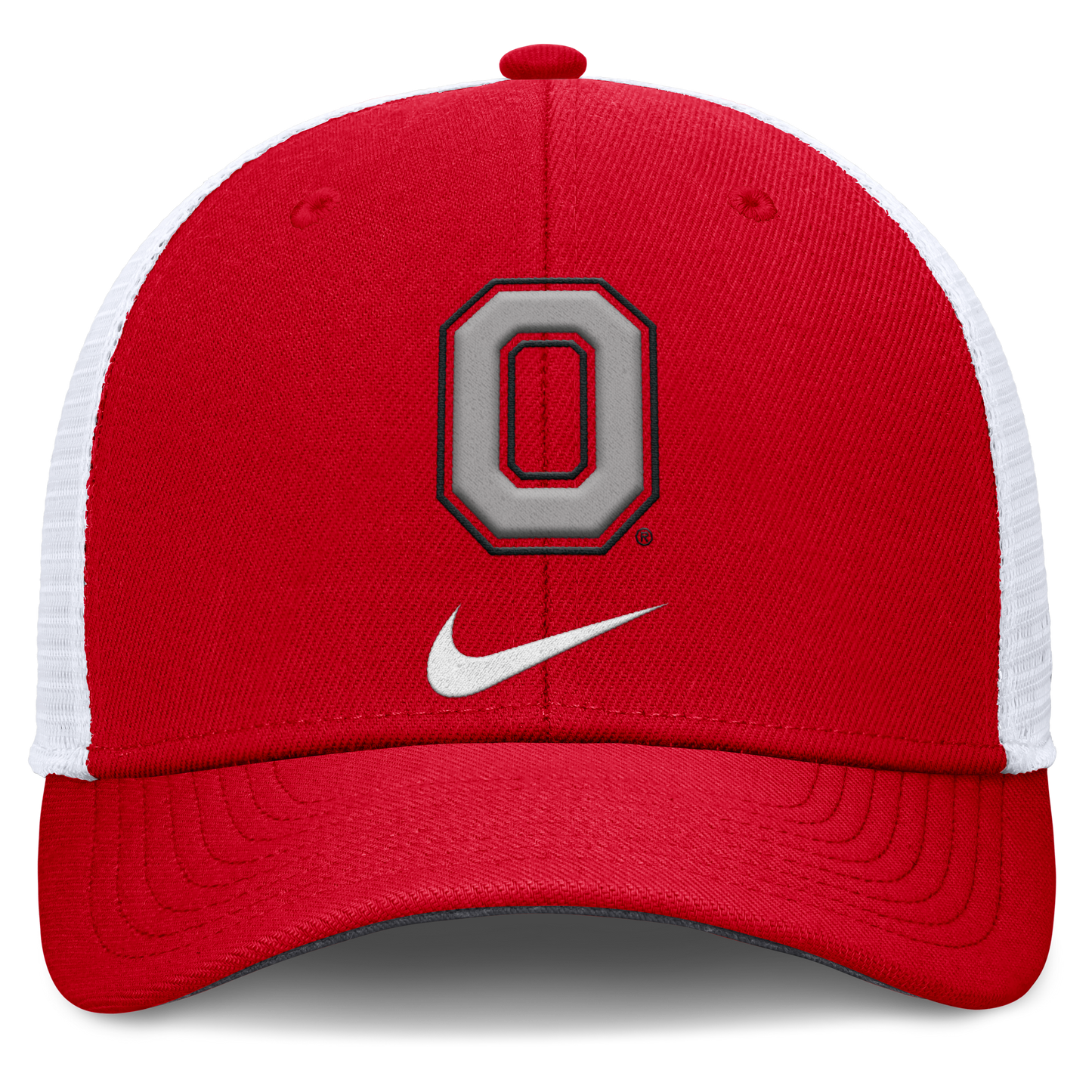 Ohio State Buckeyes Nike Rise Red Adjustable Snapback Trucker Hat