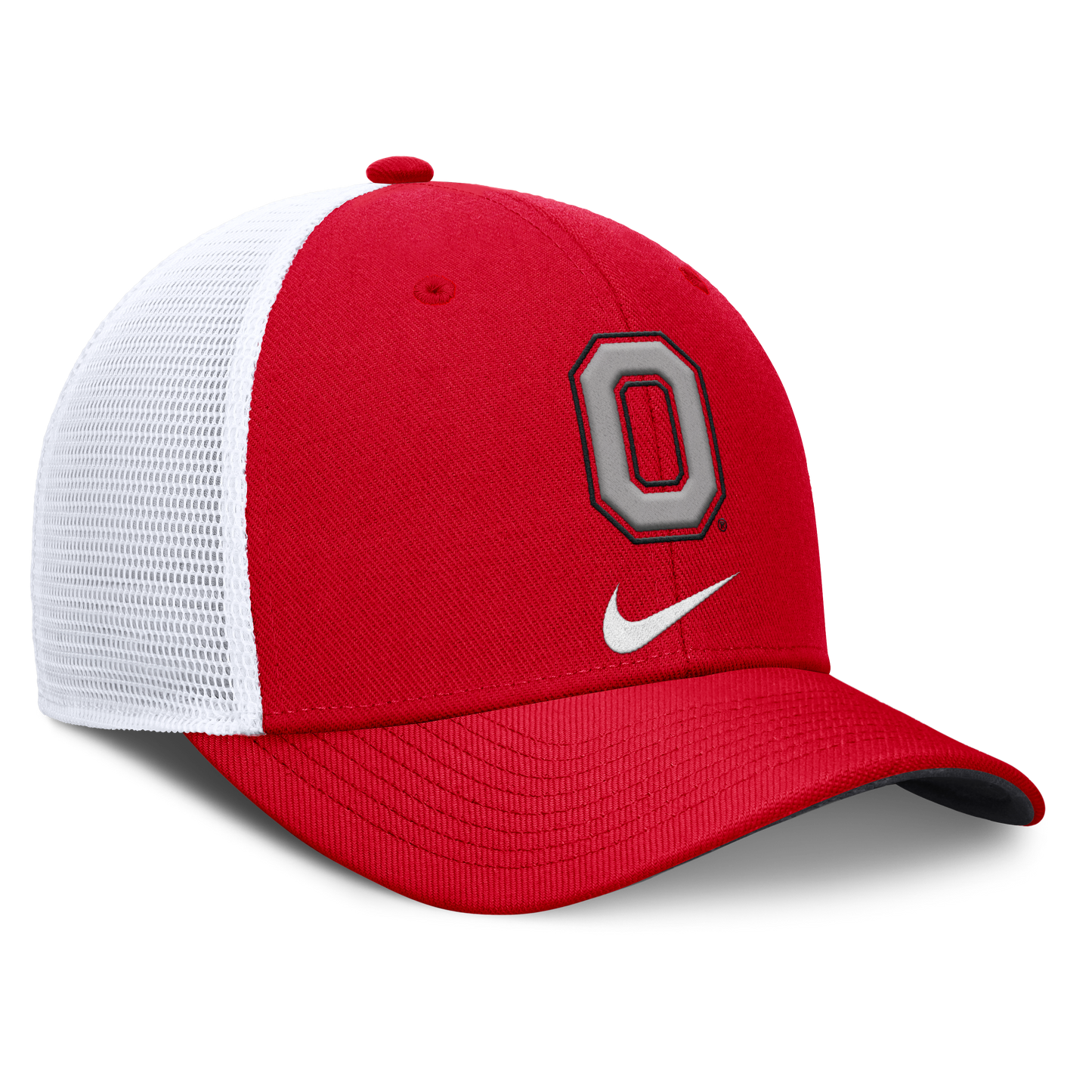 Ohio State Buckeyes Nike Rise Red Adjustable Snapback Trucker Hat