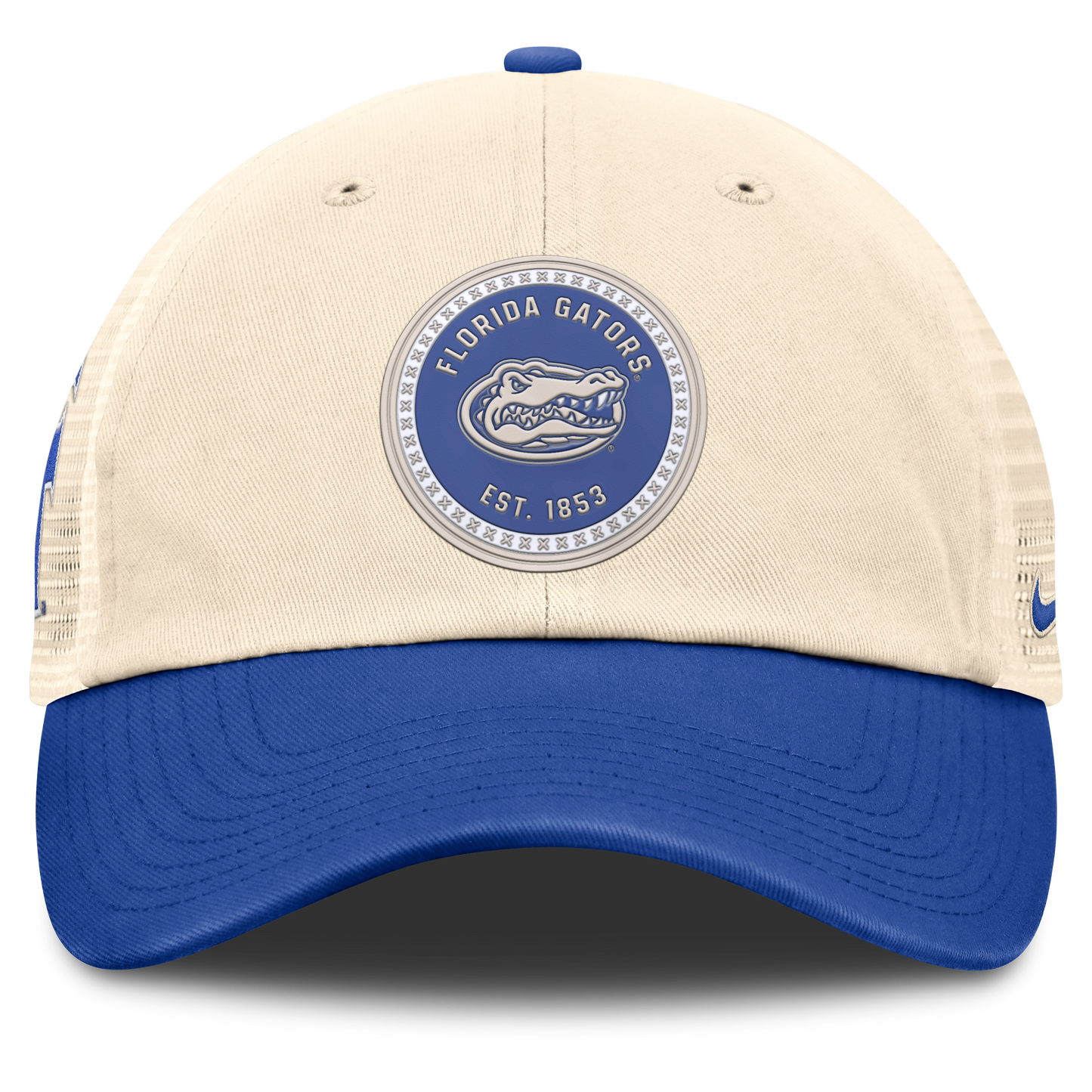 Men's Florida Gators Nike Club Primetime Unstructured Trucker Cap-Natural