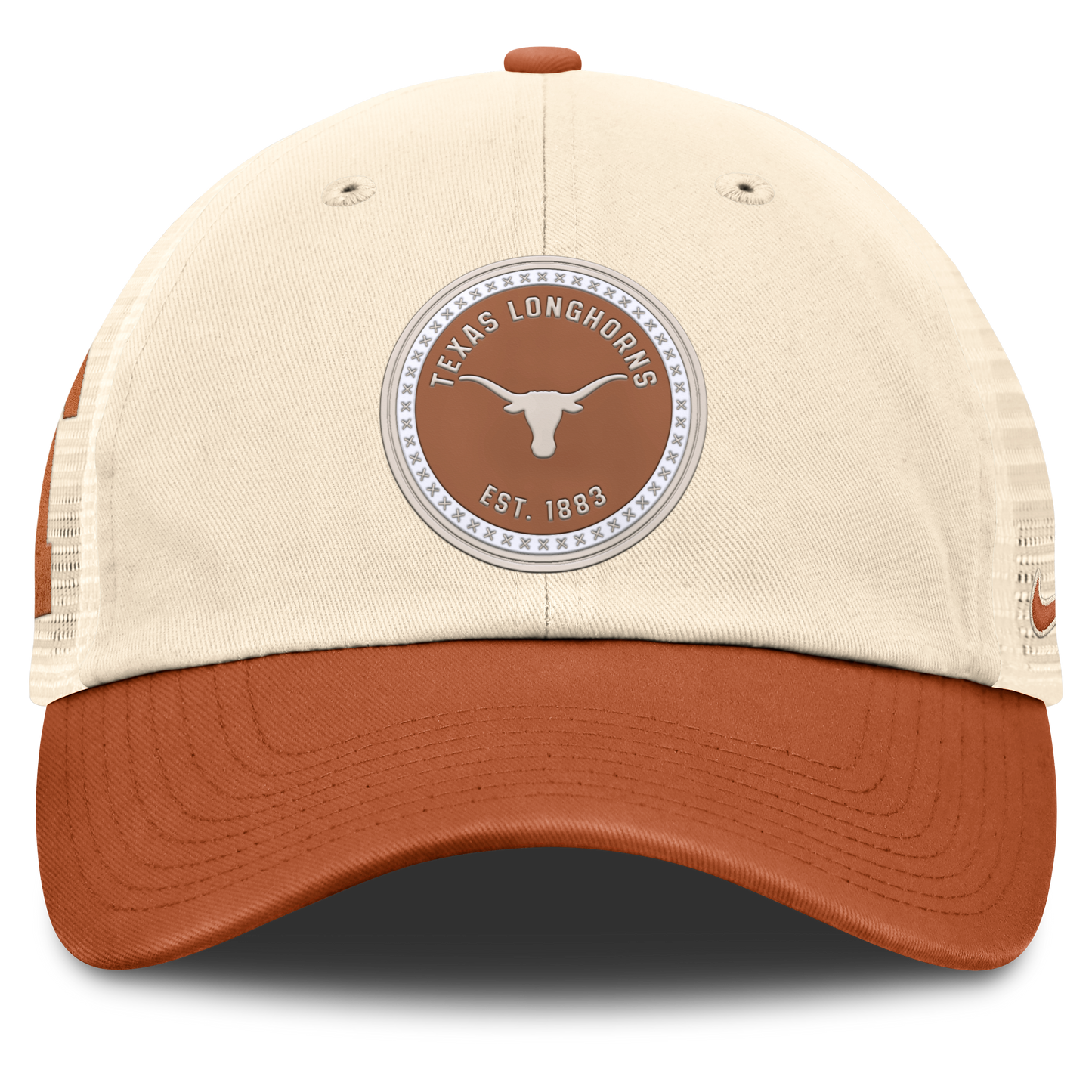 Men's Texas Longhorns Nike Club Primetime Unstructured Trucker Cap-Natural