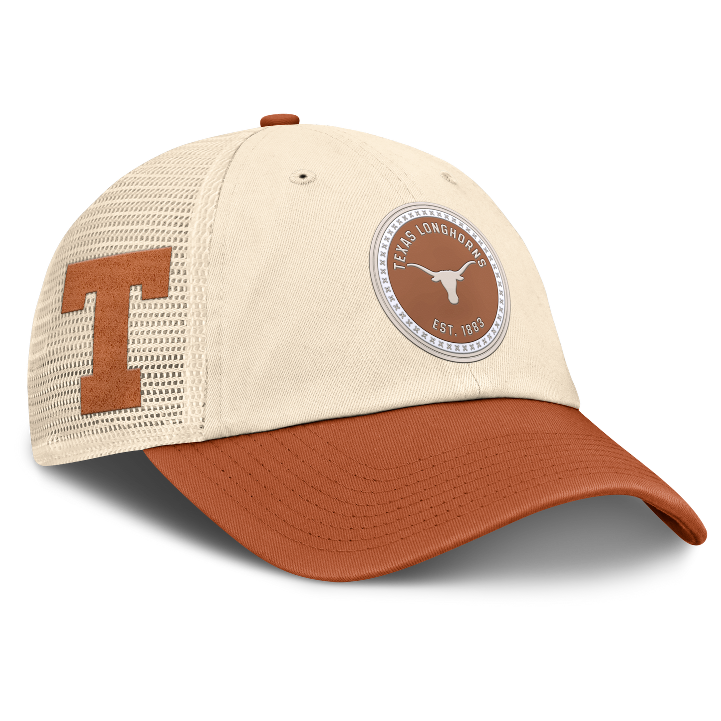 Men's Texas Longhorns Nike Club Primetime Unstructured Trucker Cap-Natural