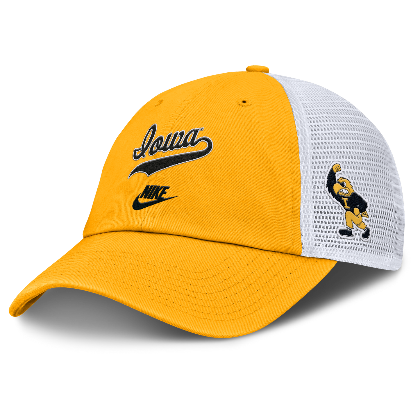 Iowa Hawkeyes Nike Yellow Legacy Club Unstructured Adjustable Trucker Hat