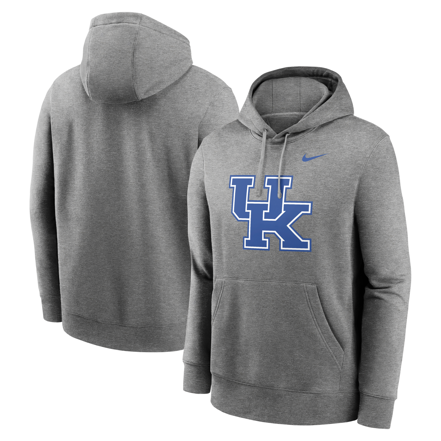 Men's Kentucky Wildcats Nike Gray Primary Logo Fleece Hoodie