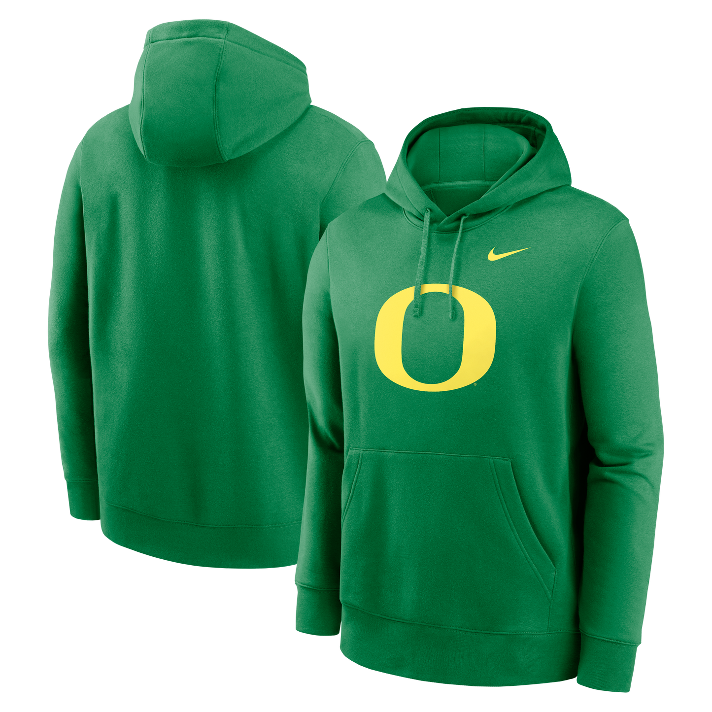 Nike Men's Oregon Ducks Apple Green Club Fleece Hoodie