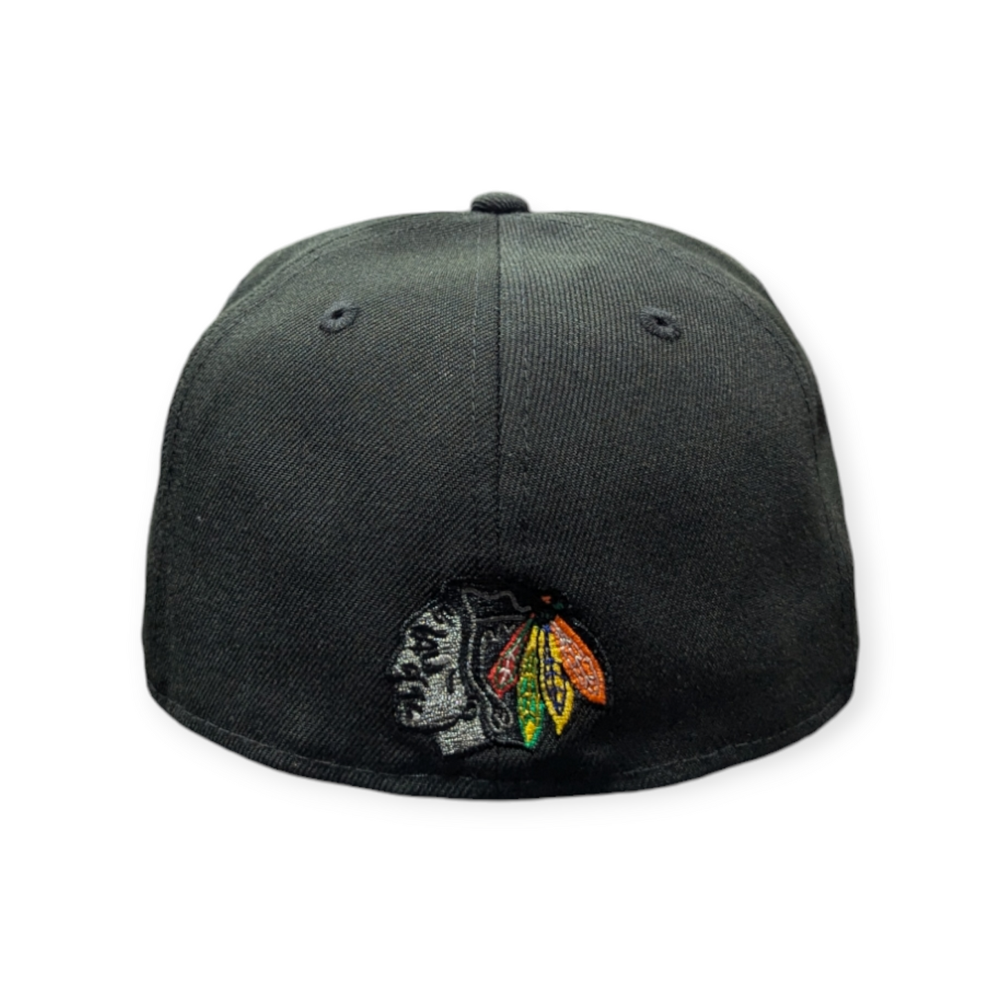 Chicago Blackhawks New Era Black Reverse OTC 59FIFTY Fitted Hat