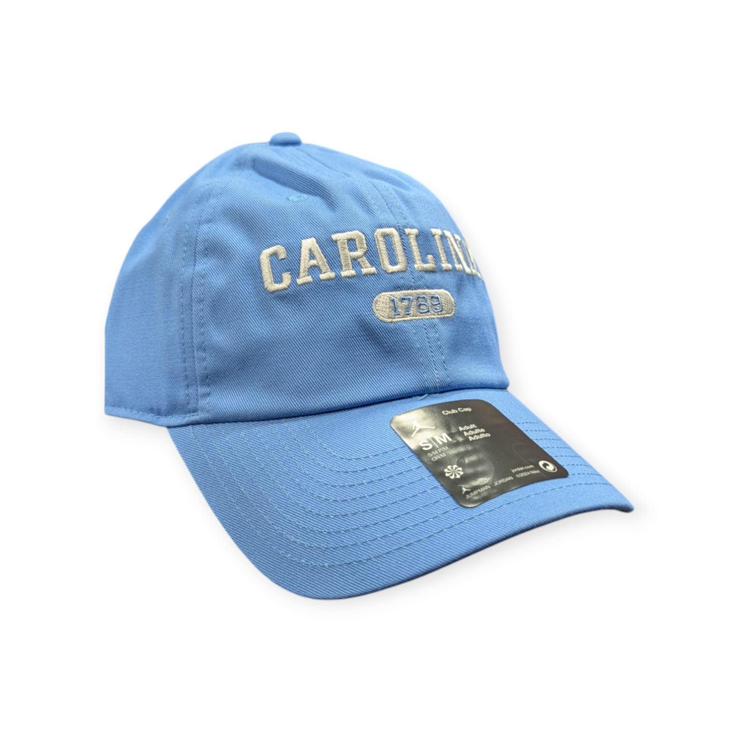 North Carolina Tar Heels Nike Club Carolina Blue Unstructured Adjustable Hat