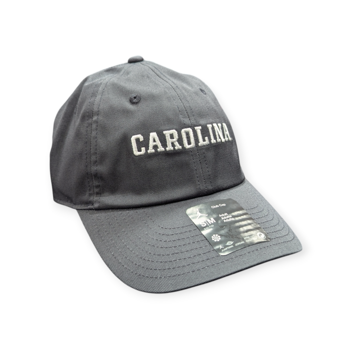 North Carolina Tar Heels Nike Club Anthracite Unstructured Adjustable Hat