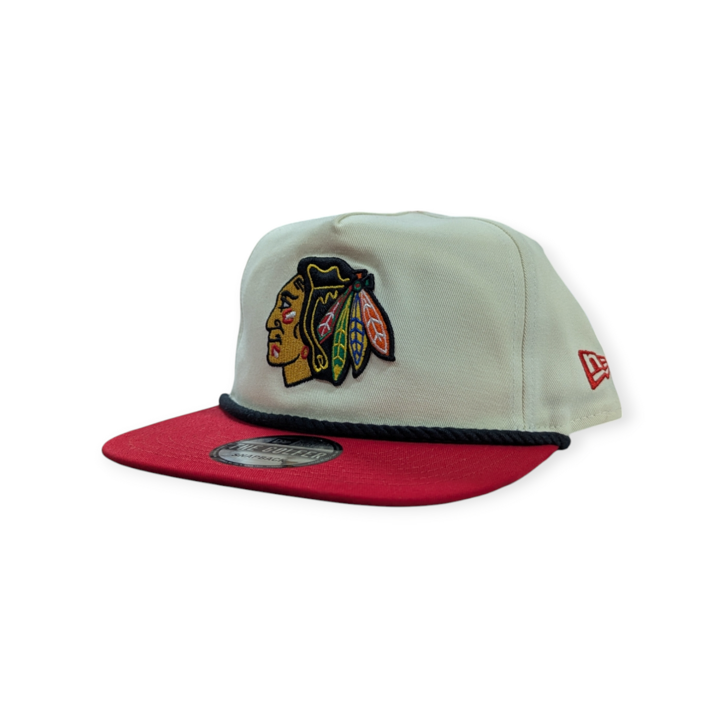 Men's Chicago Blackhawks New Era Chrome/Red 2025 Winter Classic Golfer Adjustable Hat