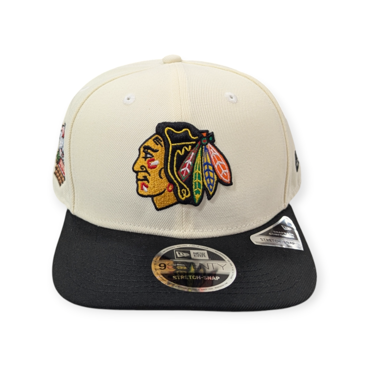Men's Chicago Blackhawks New Era Chrome/Black 2025 Winter Classic 9SEVENTY Hat