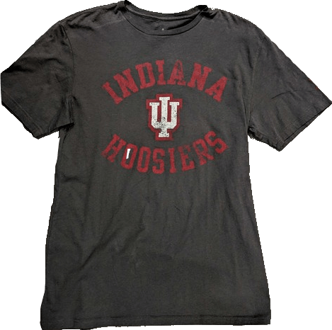 NCAA Mens adidas Indiana Hoosiers Storm Gray Gym Class Tee