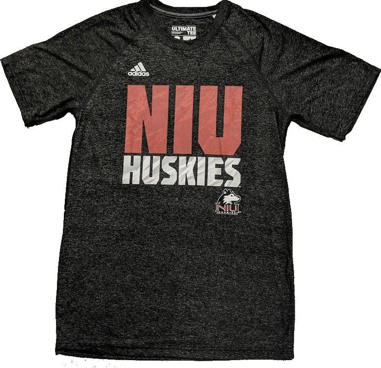 Men's adidas Northern Illinois Huskies Adult Heathered Black Ultimate Shirt