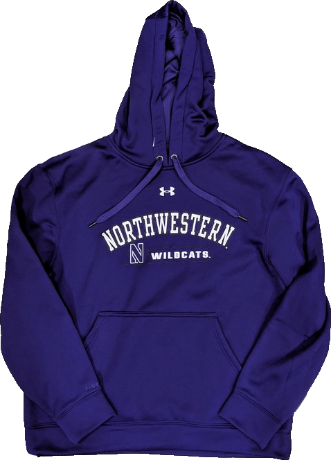 Men's Northwestern Wildcats Under Armour Armourfleece 2.0 Purple Hoodie