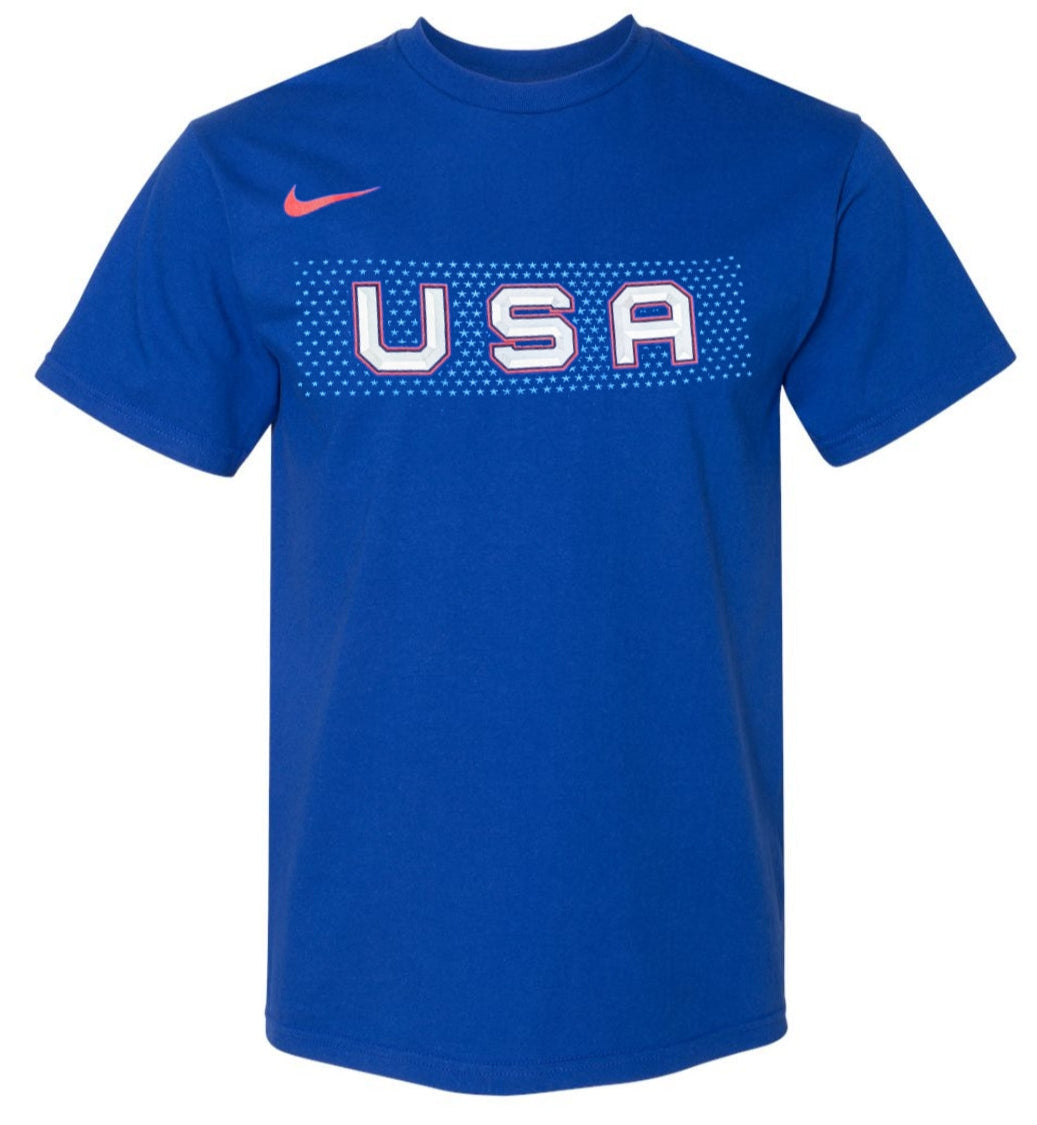 Men's USA Hockey Nike Core Royal Blue T-Shirt