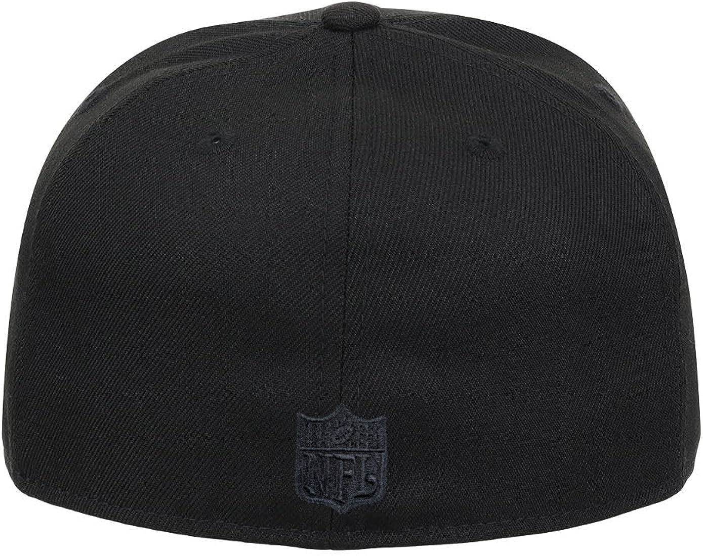 Chicago Bears 1946 Logo Tonal Black New Era 59FIFTY Fitted Hat