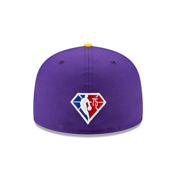 Men's Los Angeles Lakers NBA 2021 Draft New Era Purple and Gold 59FIFTY Fitted Hat