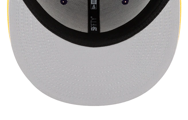 Men's Los Angeles Lakers NBA 2021 Draft New Era Purple and Gold 59FIFTY Fitted Hat