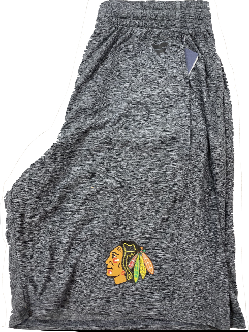 Mens Chicago Blackhawks Fanatics Branded Static Gray AP Clutch Shorts
