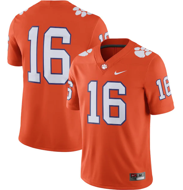 Nike Clemson Tigers #16 Replica Game Football Jersey