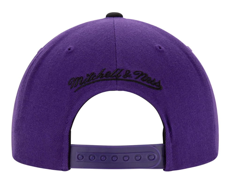 Men's Mitchell & Ness Purple/Black Sacramento Kings Two-Tone Wool Snapback Hat