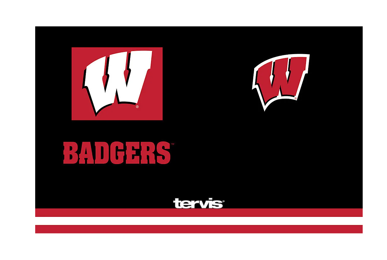 Wisconsin Badgers™ Blocked 20 oz. Stainless Steel Tumbler