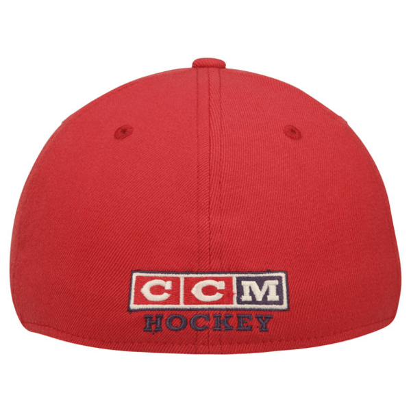 Men's Chicago Blackhawks Reebok Red CCM Structured Flex Hat