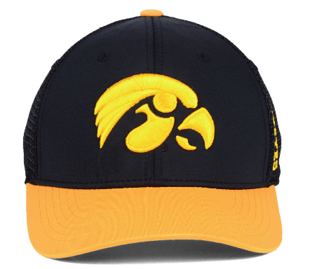 Mens Iowa Hawkeyes Chatter One Fit Flex Fit Hat By Top Of The World