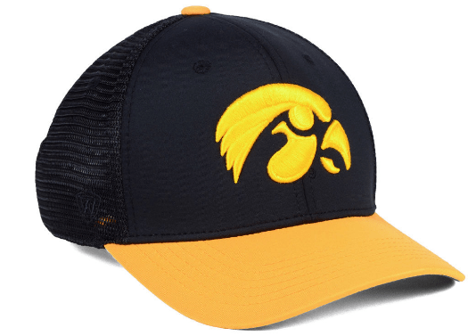 Mens Iowa Hawkeyes Chatter One Fit Flex Fit Hat By Top Of The World