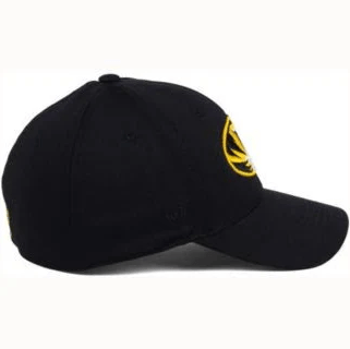 Missouri Tigers NCAA TOW "Rails" Black Stretch Fit Performance One Fit Hat
