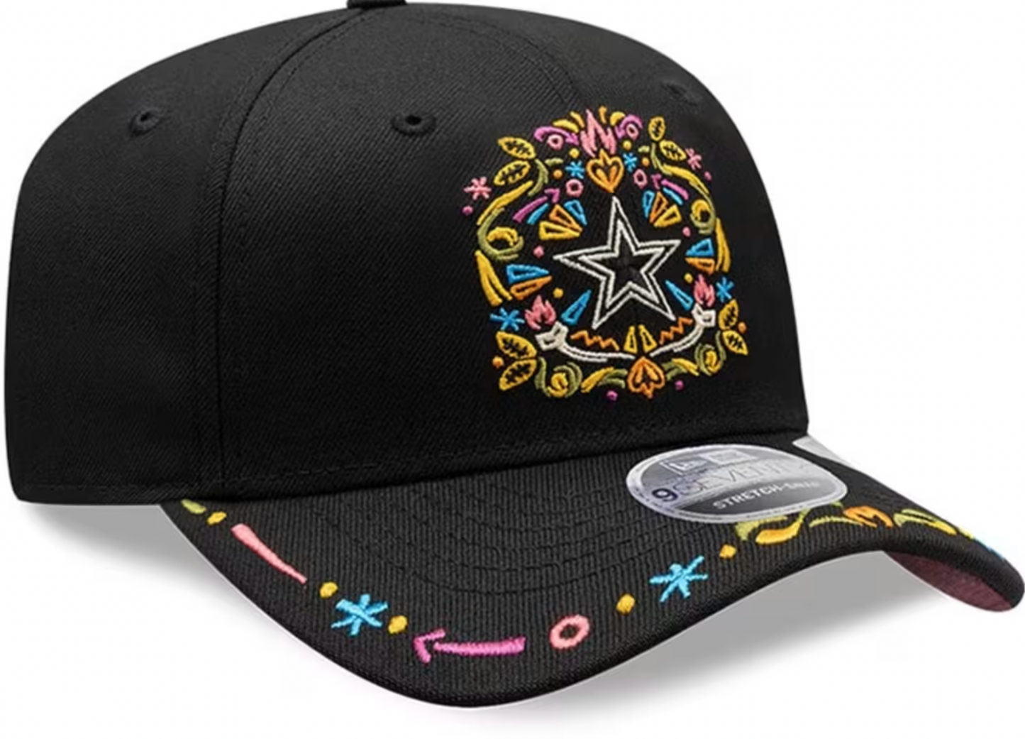 Men's Dallas Cowboys New Era Black Hasta La Muerte 25 9SEVENTY Adjustable Hat