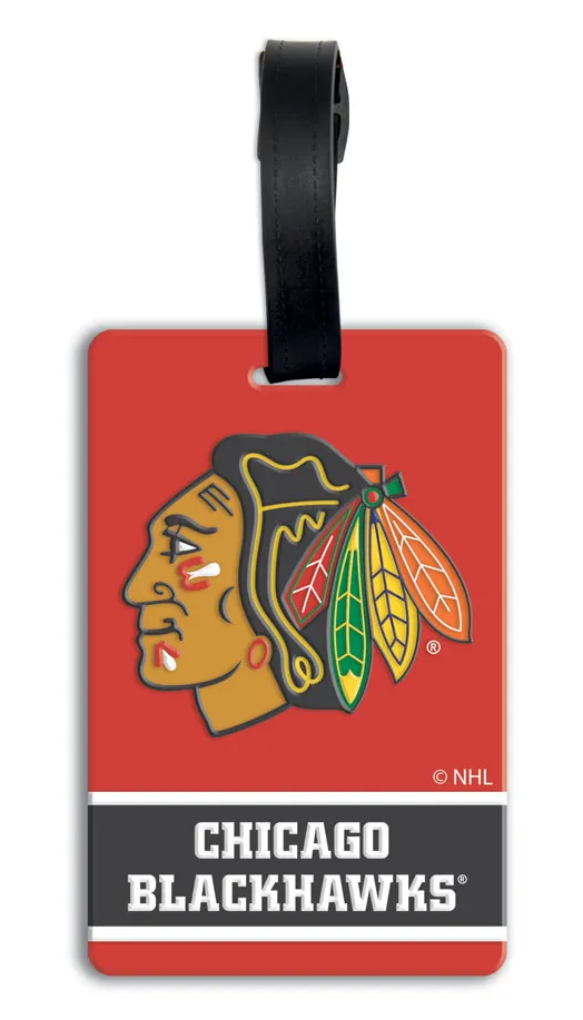 Chicago Blackhawks Soft Luggage Bag Tag