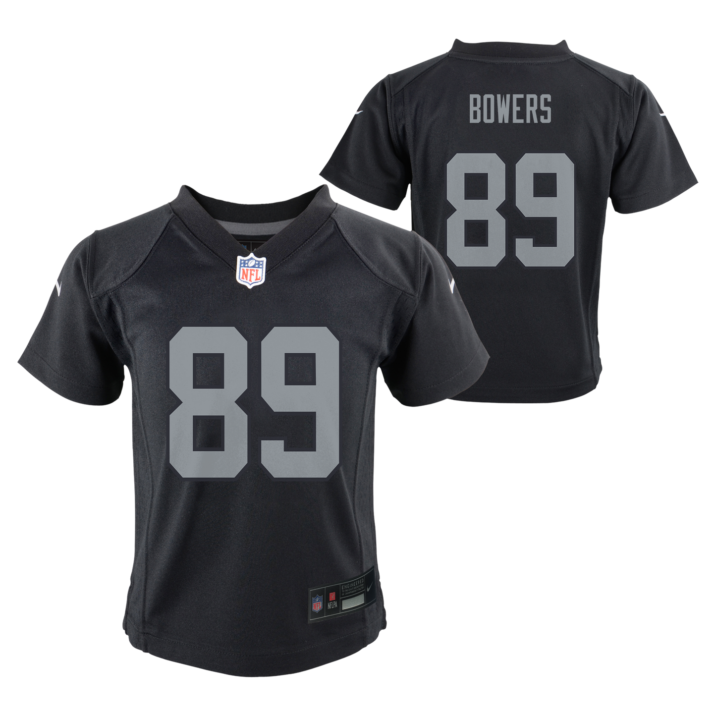 Child Las Vegas Raiders Brock Bowers Black Home Nike Game Jersey