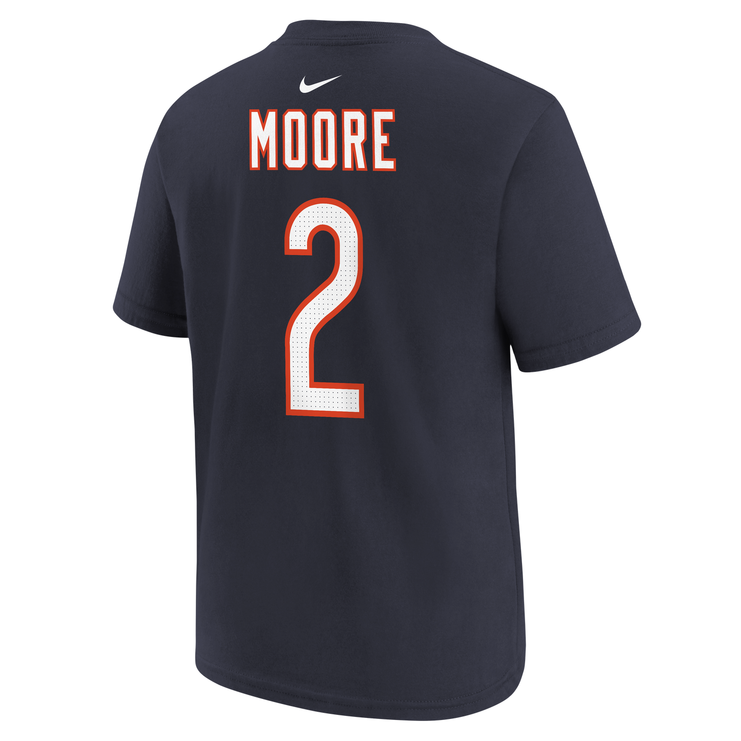 Youth DJ Moore Chicago Bears Nike Navy FUSE Name & Number T-Shirt