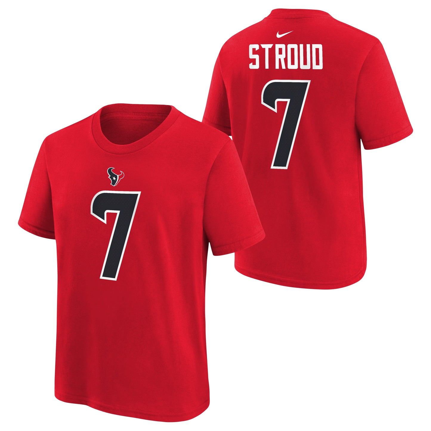 Youth CJ Stroud Houston Texans Nike Red FUSE Name & Number T-Shirt