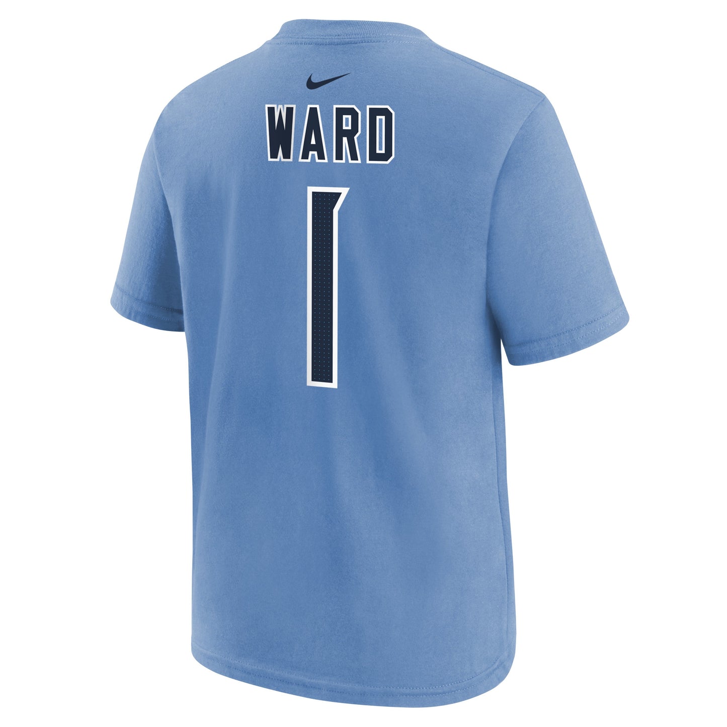 Youth Cam Ward Tennessee Titans Nike Blue FUSE Name & Number T-Shirt