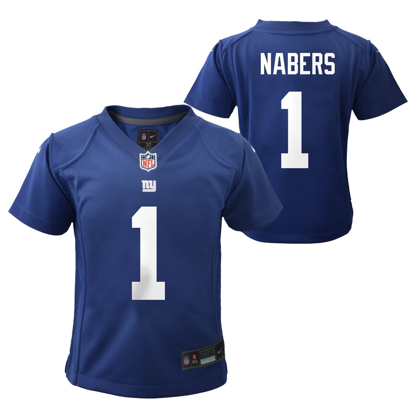 Child Malik Nabers New York Giants Royal Blue Nike Game Jersey