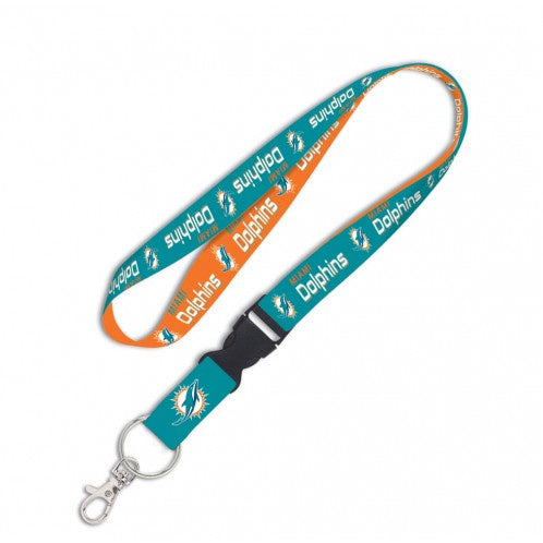 Miami Dolphins 1" Lanyard with Detachable Buckle By Wincraft