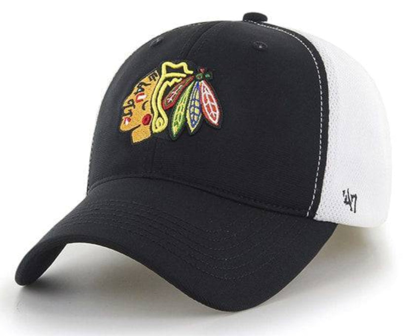 Chicago Blackhawks Draft Day Closer Black 47 Brand Stretch Fit Hat
