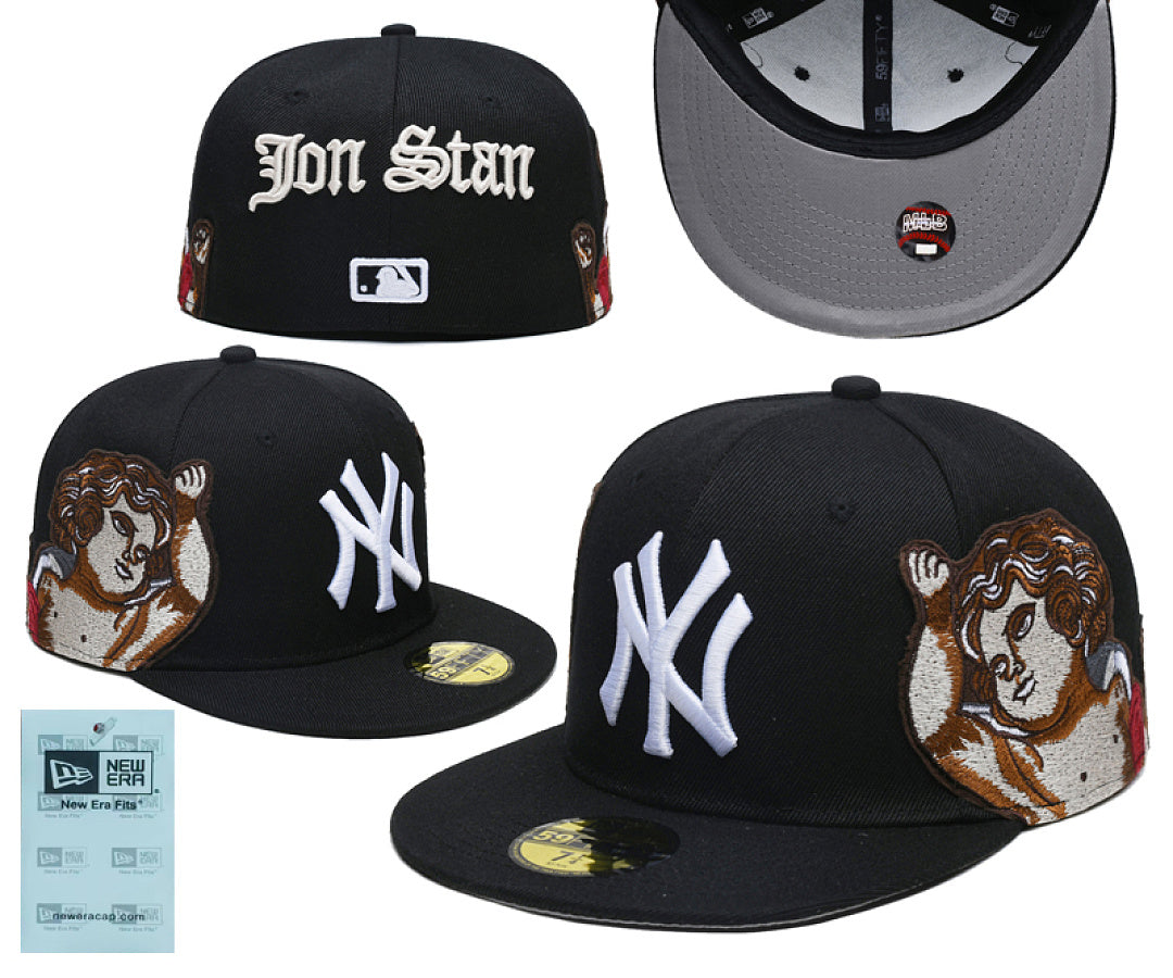 New Era x Jon Stan New York Yankees Angels Embroidery patch 59Fifty Hat